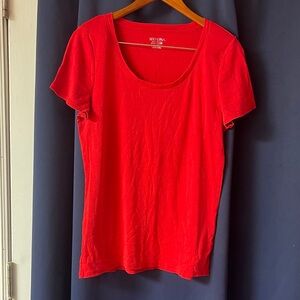 Merona Vibrant Red Short Sleeve Tee